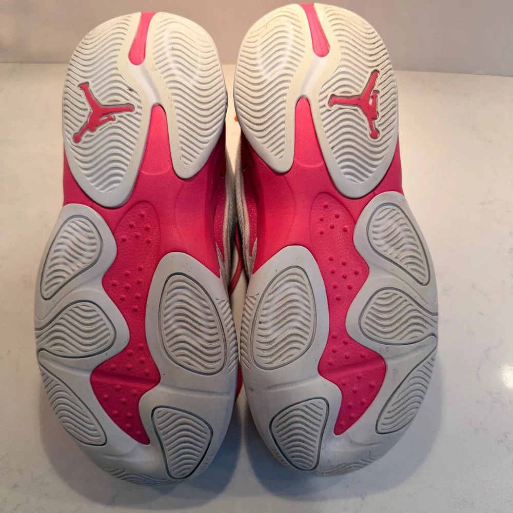 Nike Air Jordan Flight Club 91 GS Pink Orange White Size 7Y‎ DV0490-168 Hi-Top